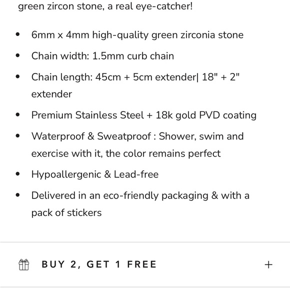 Atolea Emerald necklace and earrings - Picture 7 of 7